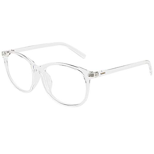 Slocyclub Unisex Oversized Eyeglasses Frame Non-prescription Glasses Round Clear Lens Eyeglasses