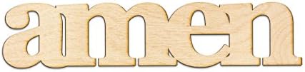 Woodums amen Wood Sign Home Decor Gallery Wall Art Unfinished GIA 18" x 4"