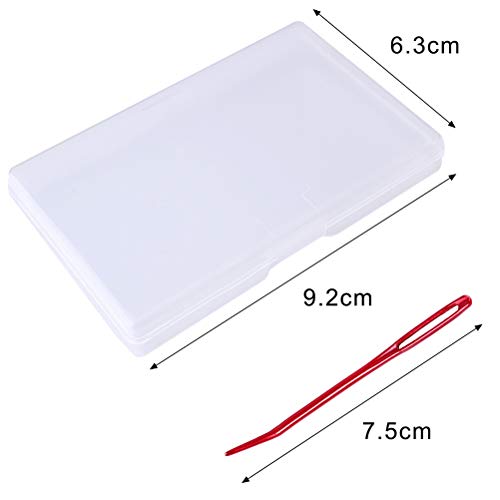 Color Scissor Jumbo Bent Tapestry Needle, Bent Tip Tapestry Needle Big Eye Yarn Needle Sewing Needles Weaving Needle Darning Needles Bent in Box