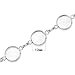 Yumei Jewelry Round Cabochon Disc Blank Setting Bezel Pad Bangle Bracelet Base 12mm - 10'' - Qty 5