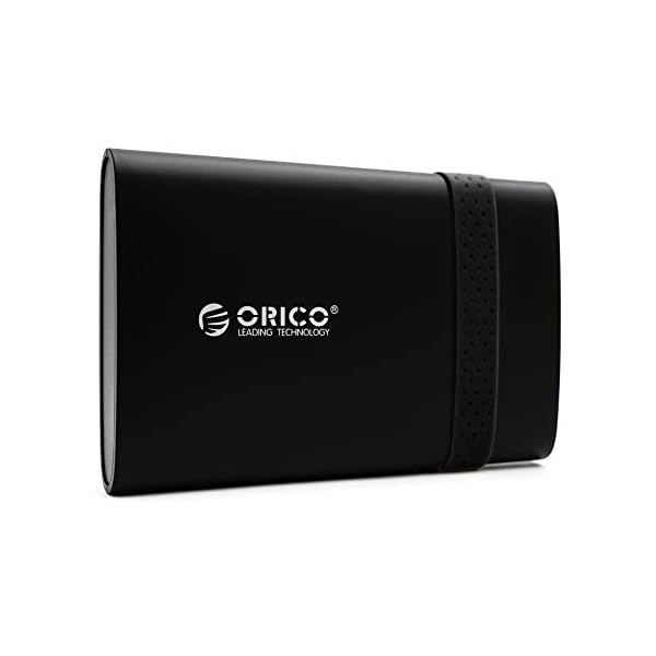 Orico 250GB Externe Festplatte 2,5 Zoll USB 3.0 Hard Drive 2538U3 tragbare Speicher extern für PC Laptop Notebook TV Fotos Computer ps4 ps5 Xbox kompatibel mit Windows Mac OS Linux schwarz