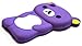 BUKIT CELL (TM) PURPLE Bear 3D Cartoon Soft Silicone Skin Case Cover for IPOD TOUCH 4 4G 4TH GENERATION + Free Screen Protector + Free METALLIC Detachable Touch Screen STYLUS PEN with Anti Dust Plug [bundle - 4 items: case, cloth, stylus pen and screen protector]