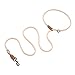 Mile High Life | Dog Rope Leash with Genuine Leather Tailored Connection | Dog Slip Lead | Dual Configuration | with Heavy Duty Metal Sturdy Clasp (Light Borwn Cotton 8 FT Hand Free)