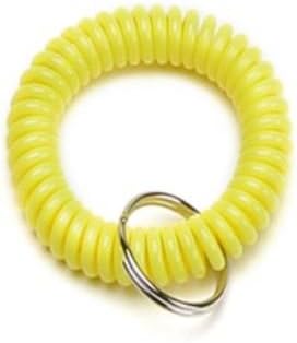 Flexcoil Wristlet - Great alternative to neck lanyards - 4 Colours (Yellow)