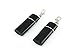 Skyway Pocket Ashtray with Keychain Clip - Set of 2 - Black