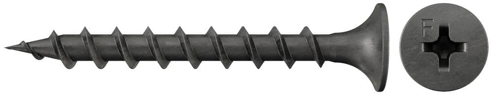 Fischer Drywall Screw 3.9 x 25 Trumpet Head Phosphated Coarse Thread Phillips PH — image 1