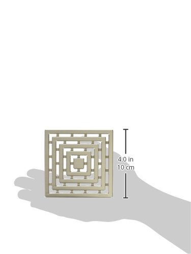 Ebbe E4815-SS Frames Unique Grate, Satin Stainless, 4"