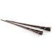 Natural Hair Pin Chopsticks - Pair of Spiral Hair Sticks for Women and Men - Hand Carved Wood Styling Pin Set - Wide Cut Spiral - 7.5 Inches Long