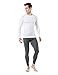 Tesla TM-MUD11-WHT_Large Men's Long Sleeve T-Shirt Baselayer Cool Dry Compression Top MUD11