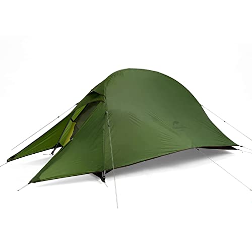 Naturehike Cloud up Pro Zelt 1 Person Leichtes Campingzelt, Einfacher Aufbau Winddicht & Wasserdichtes Kuppelzelt für Outdoor Reisen Trekking (Pro/Oli