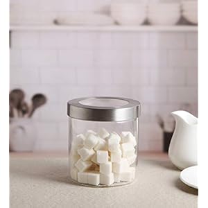 Roxx Boroxx Glass Jar with Stainless Steel Lid, 850ml, 1-Piece, Clear