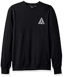 HUF mens Essentials Tt Crew Sweater, Black, Medium US