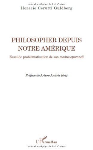 Philosopher depuis notre Amérique