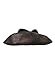 Black Caribbean Pirate Costume Hat Accessory - Faux Leather Tri-Corner Hat, Adjustable Fit