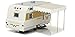 1964 Winnebago 216 Travel Trailer for 1/24 Scale Model Cars and Trucks 1/24 Diecast Model Greenlight 18420 B