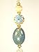 Prairie Design Blue Sky Lampwork Glass Light or Ceiling Fan Pull