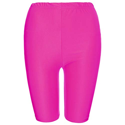 Womens Tummy Control Fitness Workout Running Bike Shorts Bicycle Biking Yoga Shorts Pants Activewear Cycling Leggings (Hot Pink,S) - Thumbnail 6