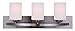 CANARM LTD. IVL370A03BPT Hampton 3 Bulb Vanity Light, Brushed Pewter