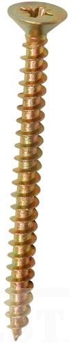 ForgeFix Multi-Purpose Single Thread Screws 6.0 x 120mm Zinc Yellow Passivated view 4