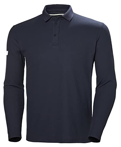 Herren Crewline Ls Polo, Marineblau, L