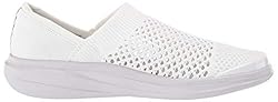 BZees Women's Charlie Slip-Ons Loafer, White,7 M US
