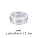 (2oz) 30 Pack Aluminum Cans Round Empty Container Cans with Clear Top for Kitchen, Office, Candles, Candies