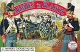 Napoleonic Wars Waterloo 1815 British Royal Artillery Crew (5) w/Cannon 1/32 Armies in Plastic
