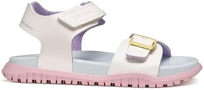 J FUSBETTO GI Sandalia, White/Multicolor, 28 EU