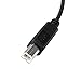 wawpi USB Printer Cable A to B for 20 ft Black