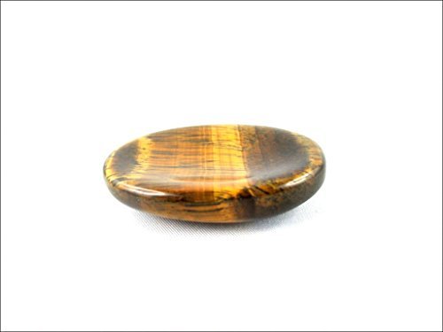 Jet International Tiger Eye Worry Stone Irish Carved India Handcrafted Crystal Free Pouch Booklet Palm Thumb Stress Relief 40 Page Crystal Therapy Booklet