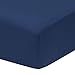 Everyday Kids 2-Pack Fitted Crib Sheets, 100% Soft Breathable Microfiber Baby Sheet, Fits Standard Size Crib Mattress 28in x 52in, Navy Nursery Sheet and Gray Nursery Sheet