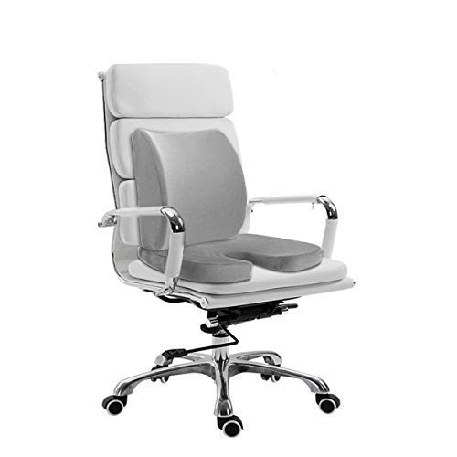 Essort Seat Cushion U-shaped Memory Foam Back Lumbar Support Provides Pillows Coccyx Sciatica Tailbone Relief For Office Chair Car Sofa Wheelchair Outdoor with Washable Cover Grey