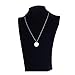 AOLO Minimalist Necklace Delicate Alloy Initial Charm M Necklace Womens