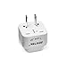 BESTEK Japan Travel Plug Adapter, Grounded Universal Type A Plug Adapter JP to US Adapter - Ultra Compact for US, Japan, China Phones, Laptops, Camera Chargers and More, 3 Pack