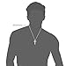 Reve Simple Stainless Steel Silver Tone Cross Pendant Chain Necklace for Men Women, 20’’-22’’ (1.71.02'' Pendant+20'' Chain)