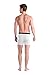COMFORTABLE CLUB Men's Modal Microfiber Boxer Briefs Underwear (Medium, Bright White)