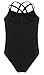 AM CLOTHES Girls Leotard for Ballet Dance Gymnastics 8-9 years A-Black