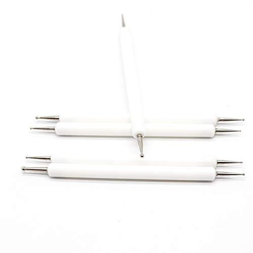 Embossing Tool - 5 PCs Ball Styluses Tool Set - Double Ended Ball Stylus Tools for Clay, Nail Art, Paper Crafting, Metal Embossing and Stencils - Thumbnail 4