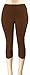 Lush Moda Extra Soft Leggings - Variety of Colors -Plus Size Yoga Waist - Brown