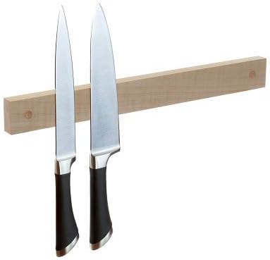 Powerful Magnetic Knife Strip, Holder Made in USA (Maple, 16 inches)