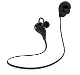 Bluetooth Headphones, BICOL Wireless Sports Earphones Headsets for Running Gym with Mic (Bluetooth 4.1, aptX, CVC 6.0 Noise Cancelling, Sweatproof)(Black)