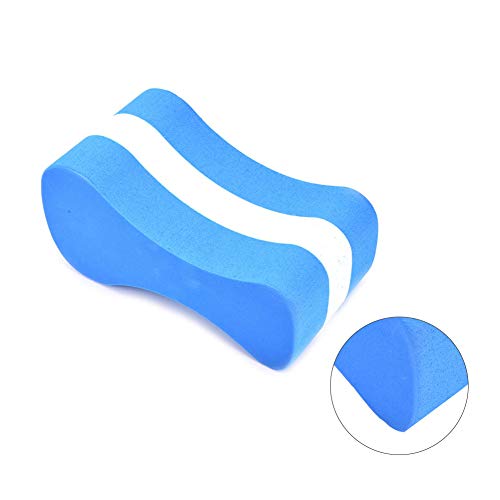 Aland Foam Pull Buoy EVA Float Kick Legs Board Kids Adults Pool Swimming Safety Board Swimming Character Floating Board Adult Children Clip Leg Training Blue+White