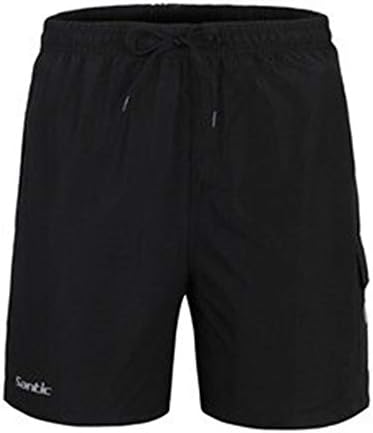 MJTCJY Santic Men Summer Black Cycling Shorts Loose Fit Coolmax 3D Padded Drawcord Design Quick Dry Breathable S-4XL Shorts (Color : C05003, Size : M)