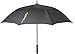ScratchPlay Golf Umbrella for Outdoor Travel Sports - Protects from Beach Sun Rain and Shade -Automatic Opening Lightweight Double Vented Wind Resistant Waterproof Canopy Fiberglass Frame Black