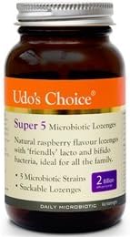 Udos Choice Super 5 Probiotic Blend 60 Lozenges by Udo's Choice