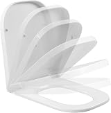 AAN Square Toilet Seat Soft Close with Top Fixing Quick Release Hinges 42L x view 3