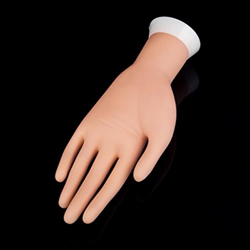 Yirui Adjustable Nail Art Fake Hand for Training and Display