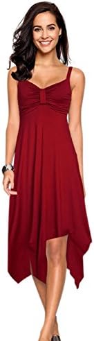Women's Casual Party Fit and Flare Midi Dress