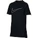 NIKE Boys' Dry Short Sleeve Top, Black/Black/Anthracite/Cool Grey, Large