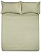 Amazon Basics Lightweight Super Soft Easy Care Microfiber 4-Piece Bed Sheet Set with 14-Inch Deep Pockets, Queen, Olive